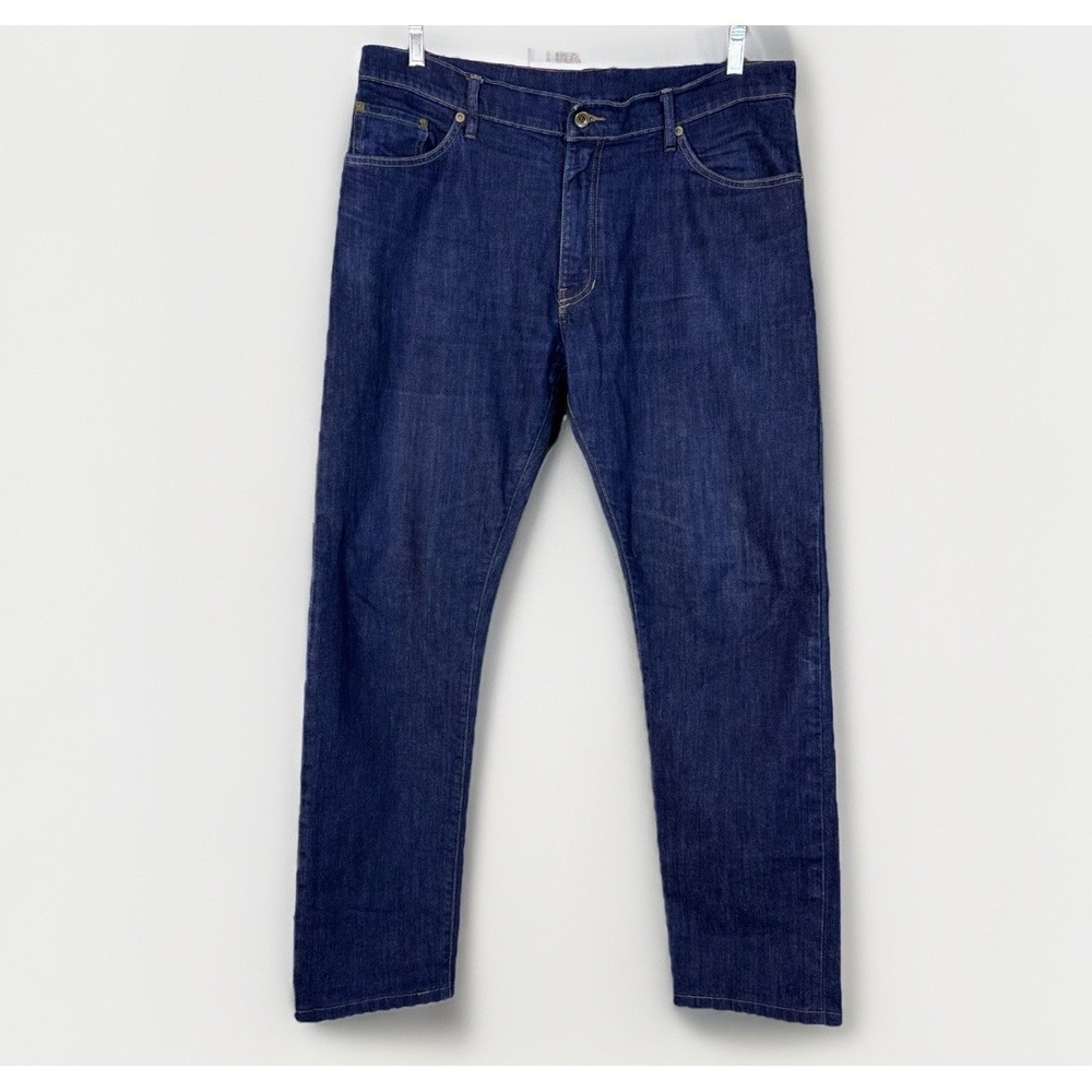 Raleigh Denim Workshop Martin Straight Dark Wash Jeans 36x30 Preppy Handmade USA